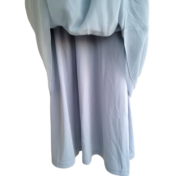 Adrianna Papell Light Blue Embroidered Midi Dress - Picture 7 of 10